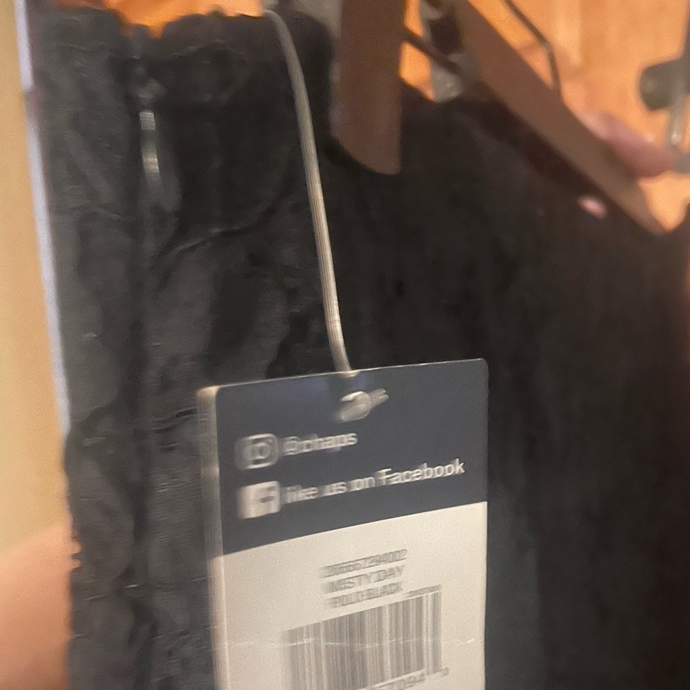 NWT Chaps Classic Black Pencil Midi Skirt, Floral Lace, Lined, size 6 - Picture 4 of 7